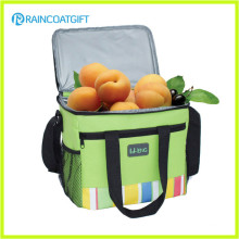 Food Use Polyester Insulated Lunch Cooler Bag with Front Pocket